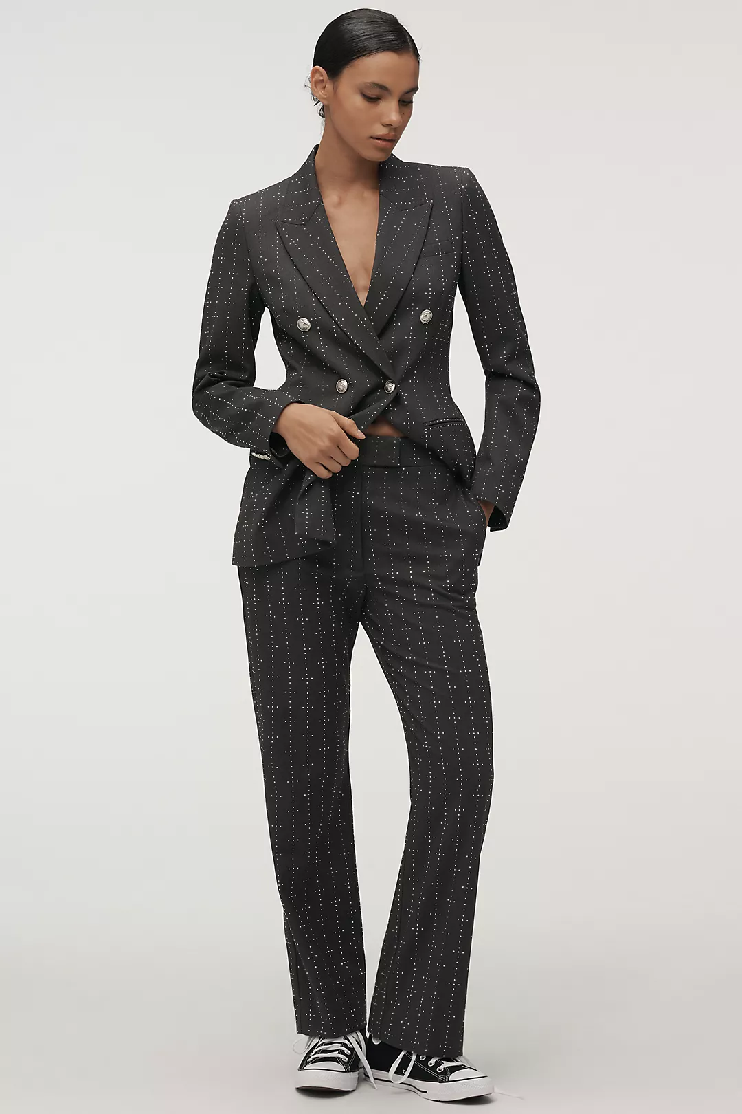 Derek Lam 10 Crosby Reagan Mini Stud Detail Pants