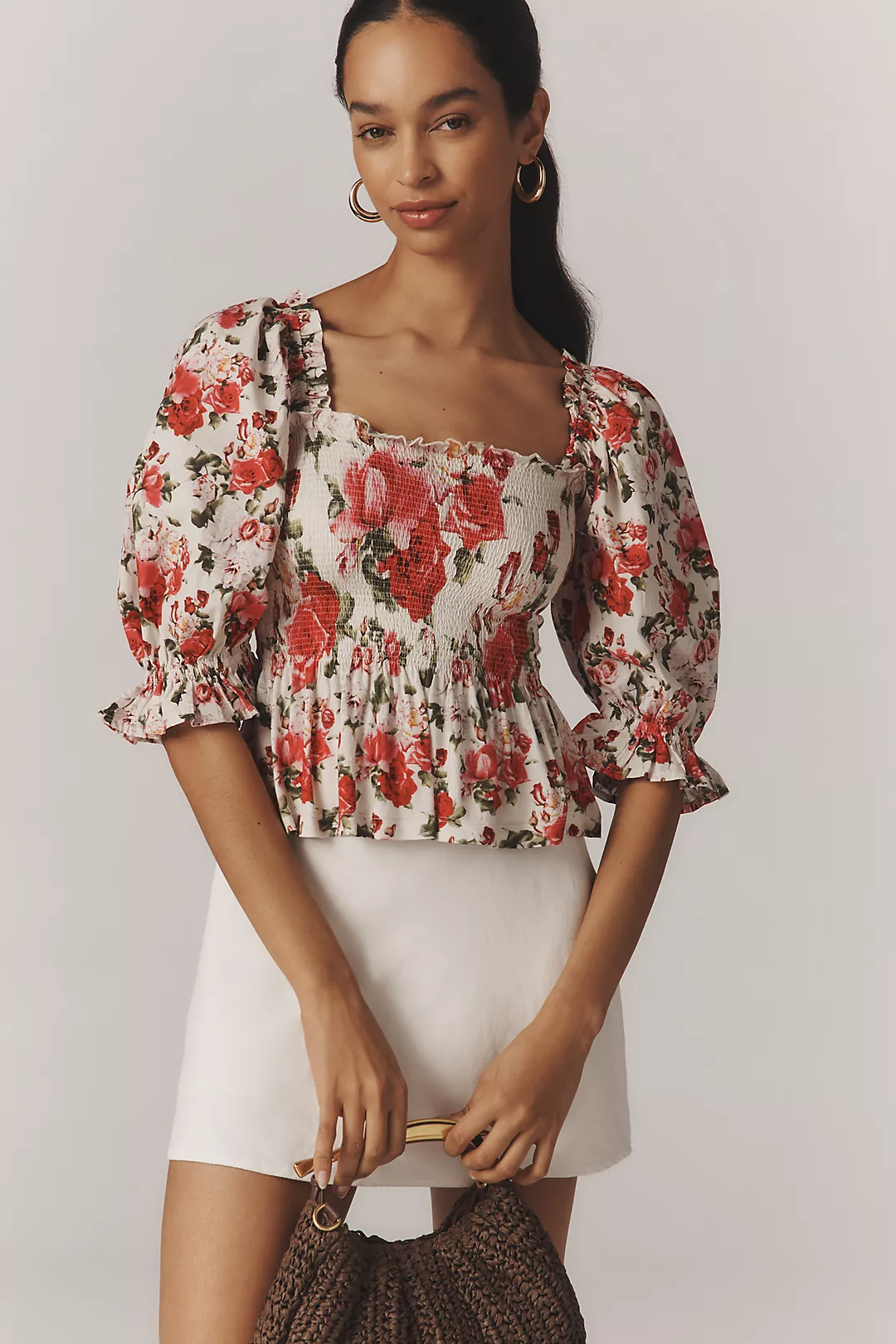 Smocked Sweetheart Blouse