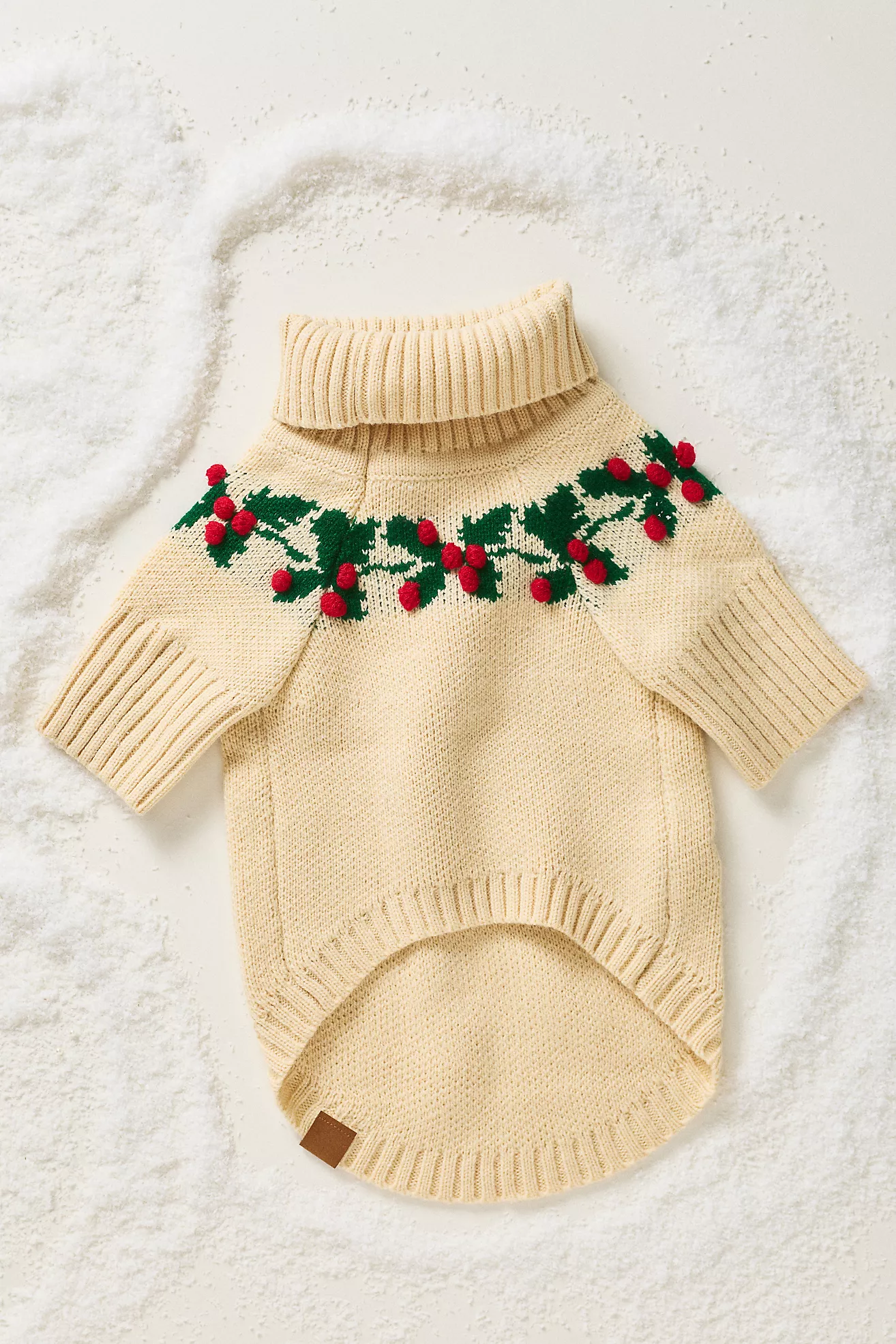 The Foggy Dog Holly Bobble Dog Sweater