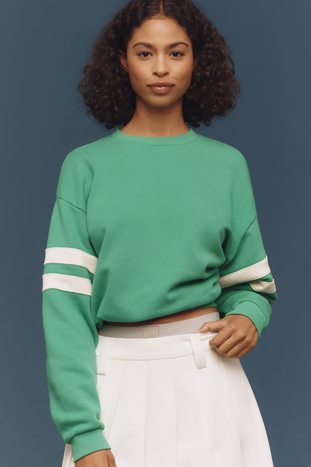 Clare V. Oversized Varsity Sweatshirt