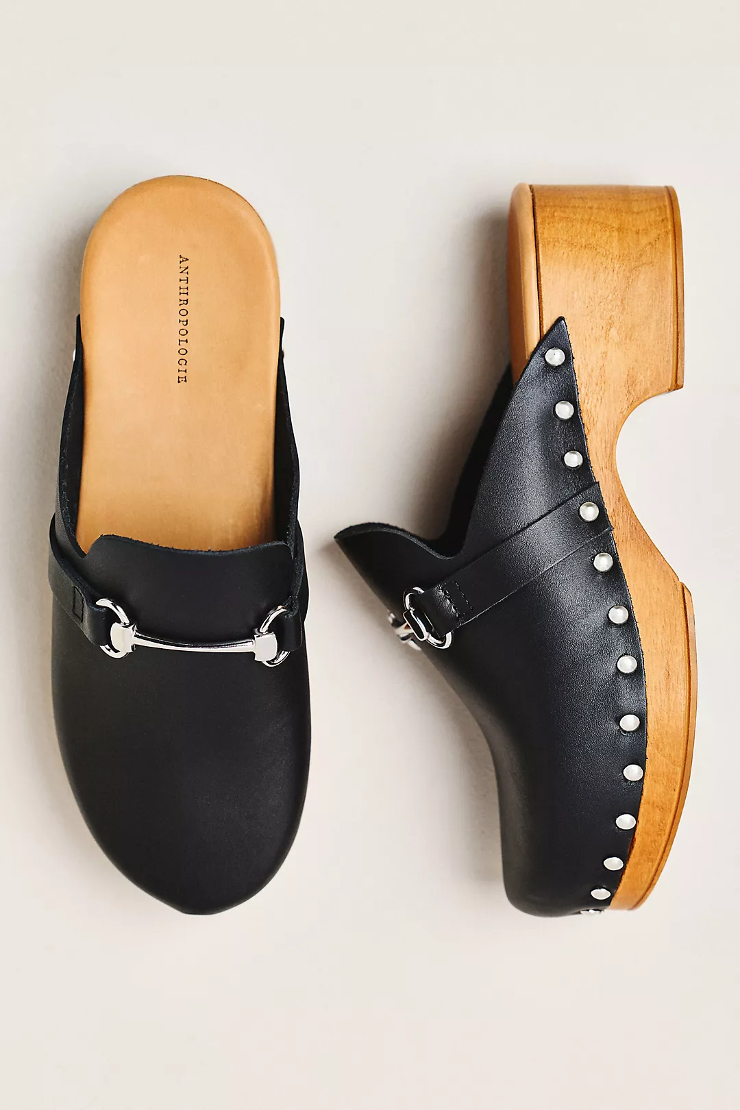 By Anthropologie Studded Horse-Bit Clogs