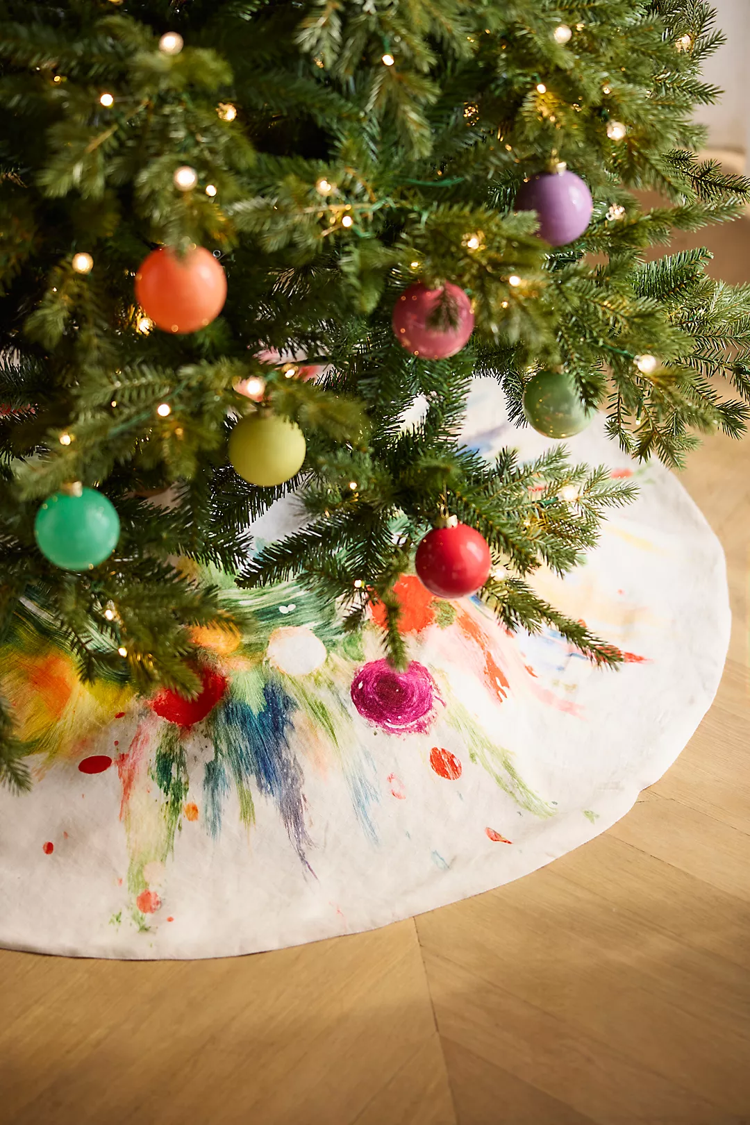 Funfetti Linen Tree Skirt
