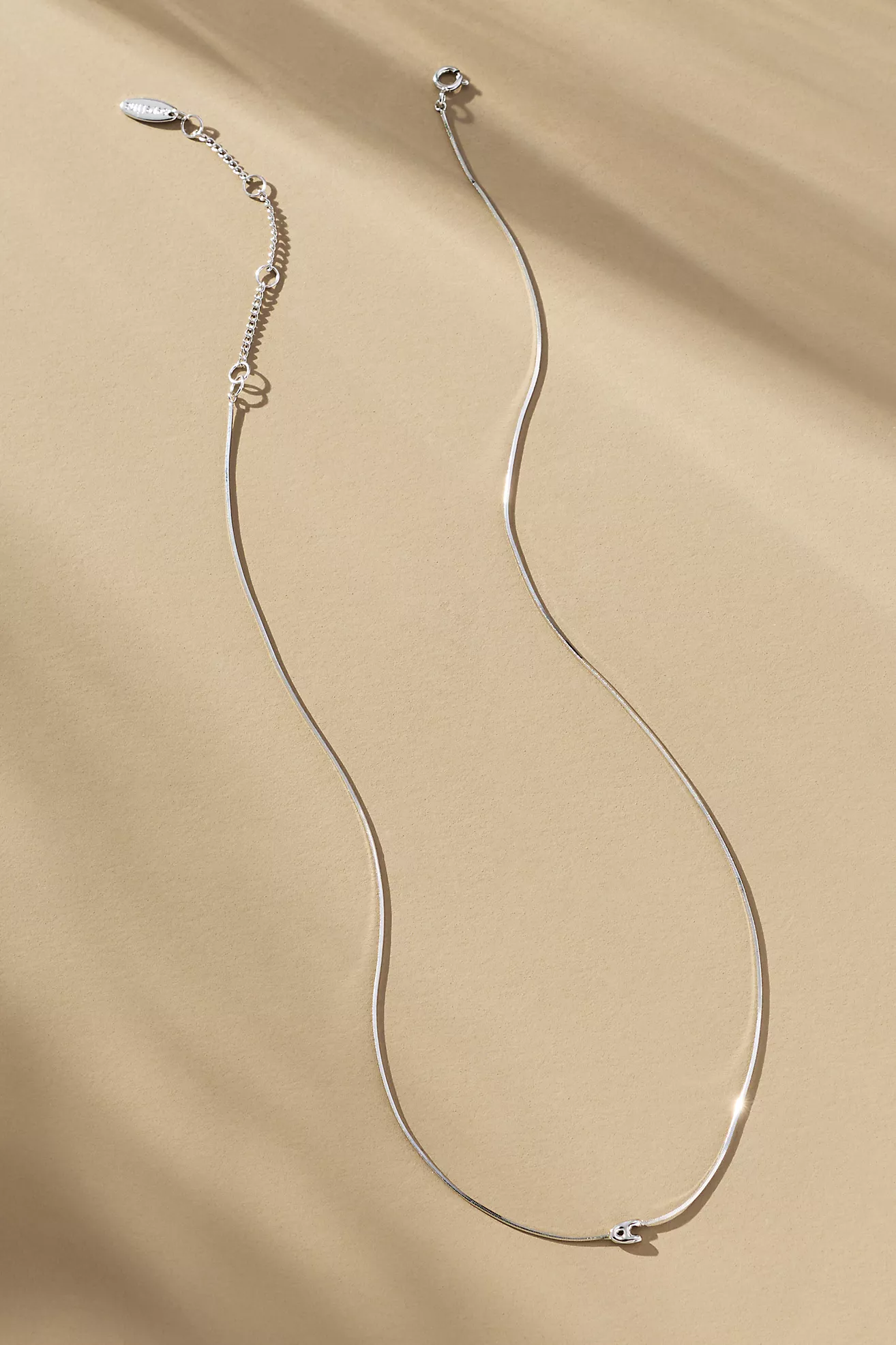 Barely There Bubble Monogram Necklace