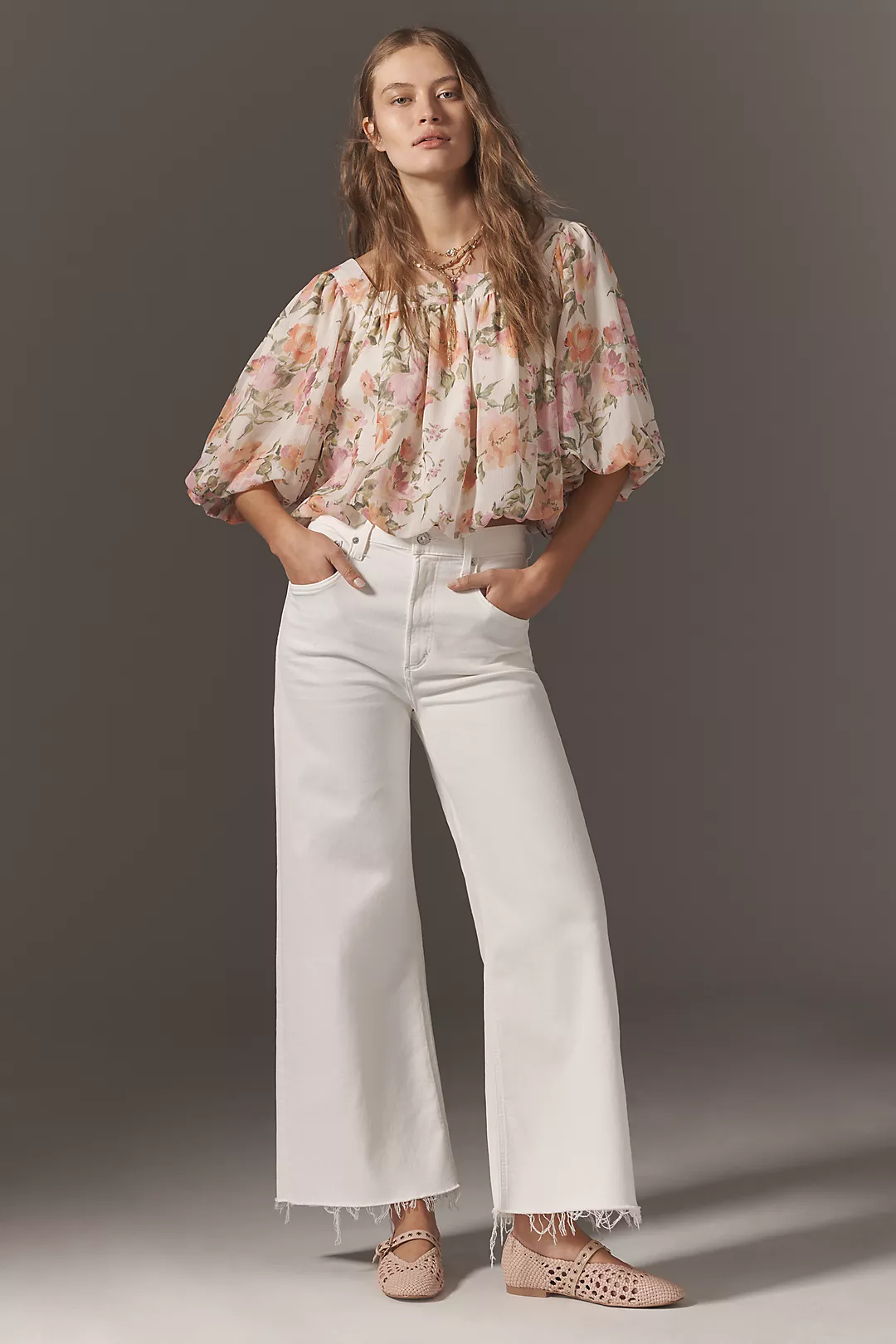 Citizens of Humanity Lyra High-Rise Crop Wide-Leg Jeans