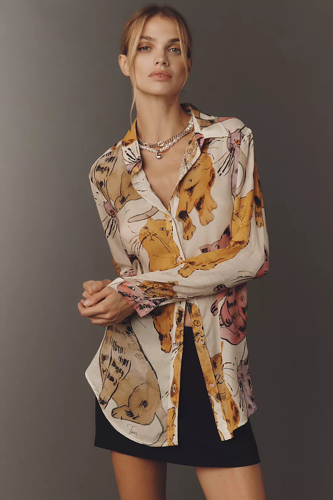 The Romy Relaxed Buttondown Shirt by Pilcro