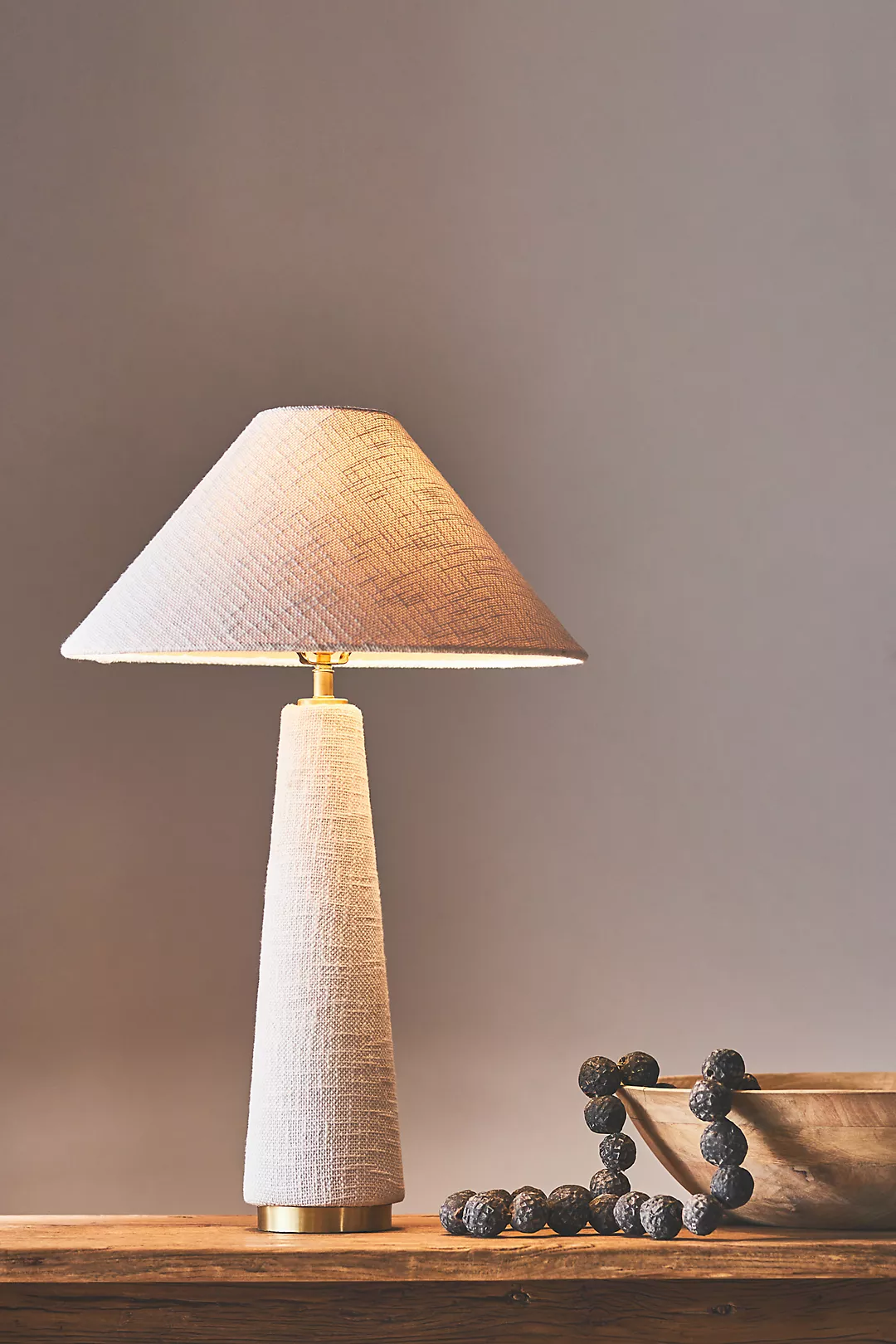 Lulu Linen Empire Buffet Table Lamp