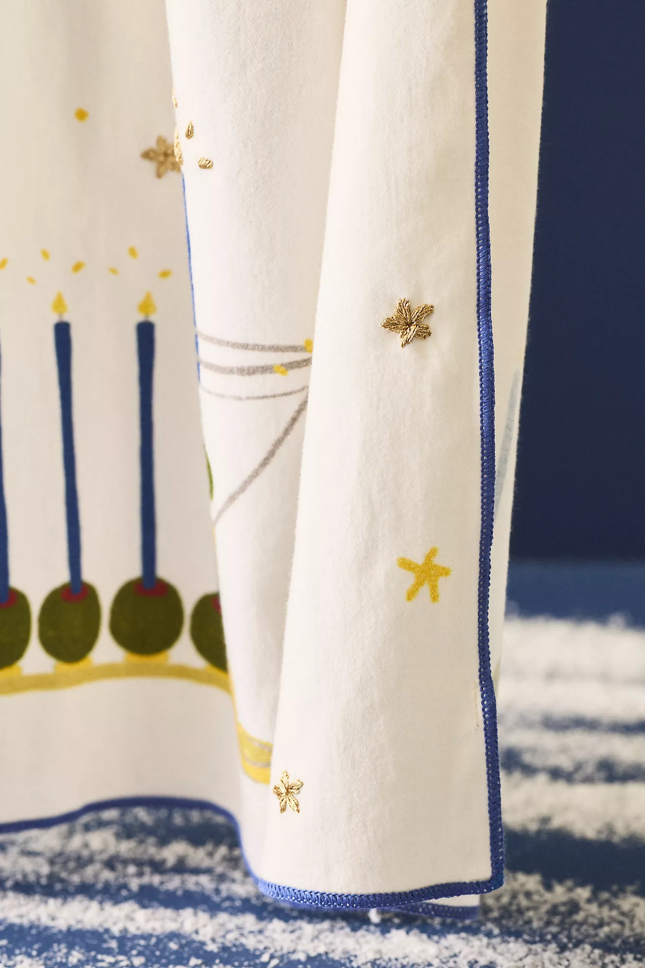 Noun New York Martini Menorah Dish Towel