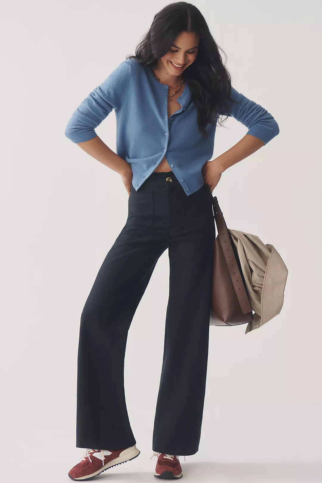 The Colette Beachy Linen Full-Length Wide-Leg Pants by Maeve