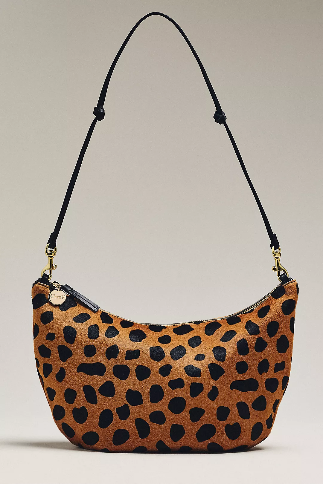 Clare V. Lune Leopard Shoulder Bag