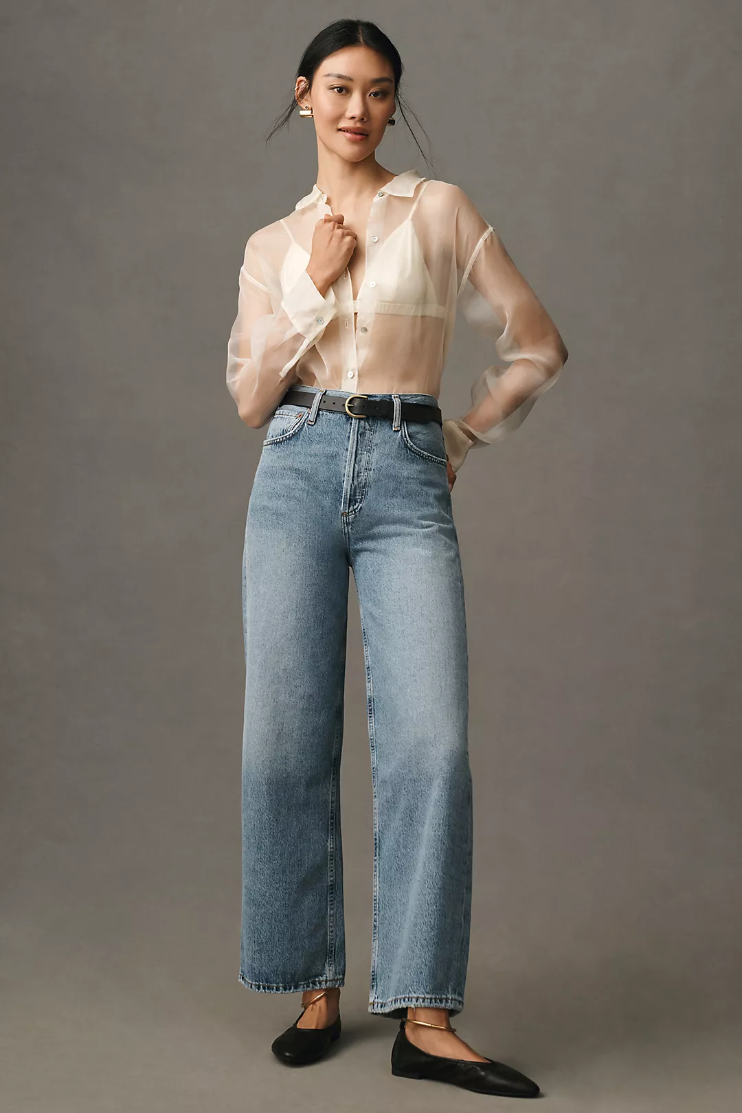 AGOLDE Ren High-Rise Wide-Leg Jeans