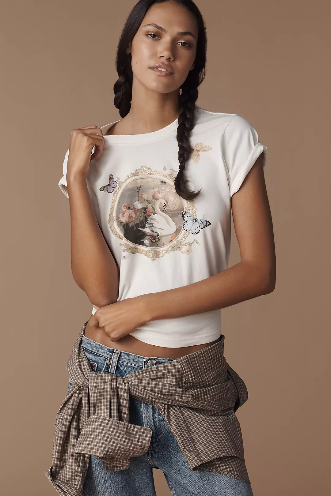 By Anthropologie Butterfly Tee