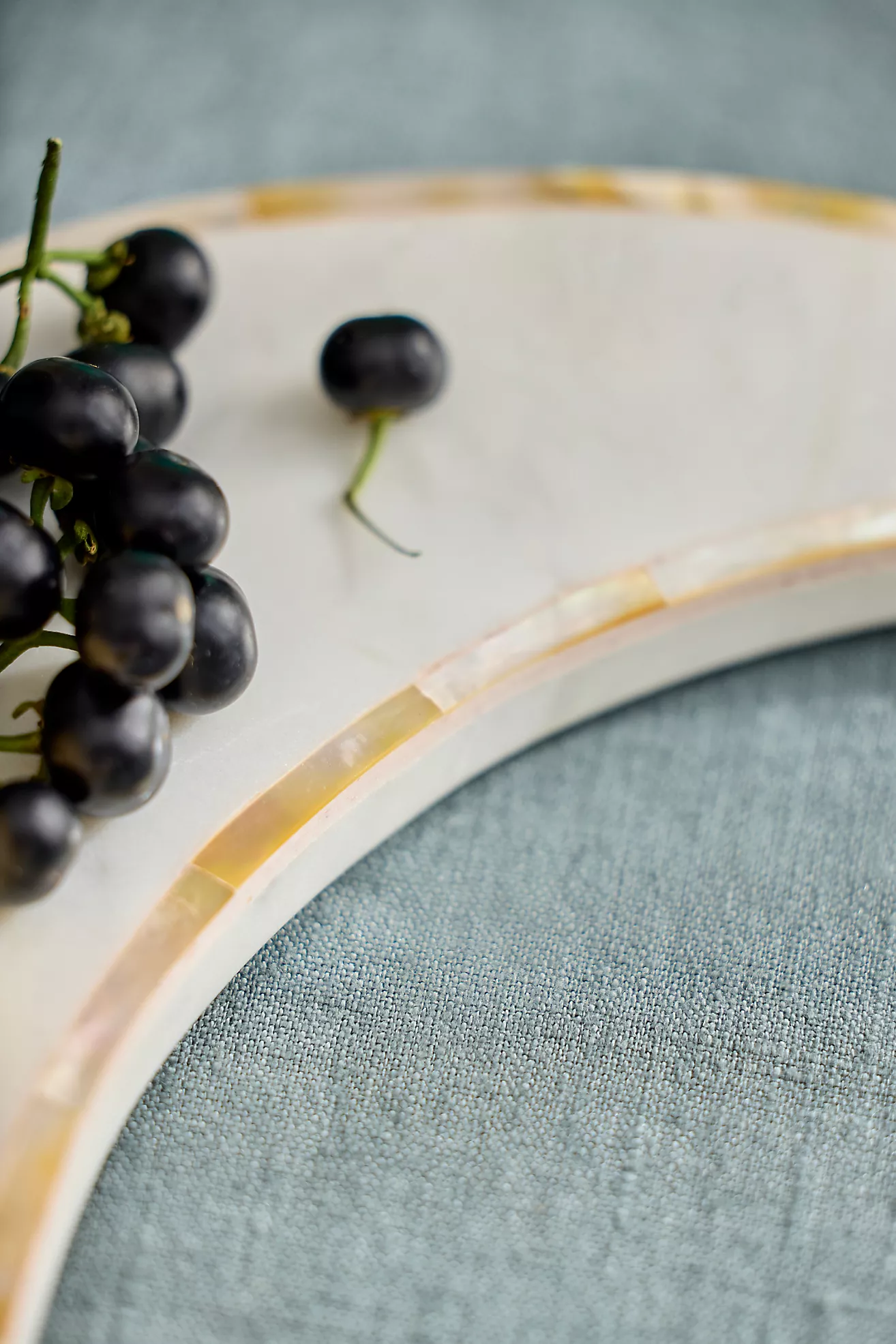 Abalone + Marble Moon Serving Board