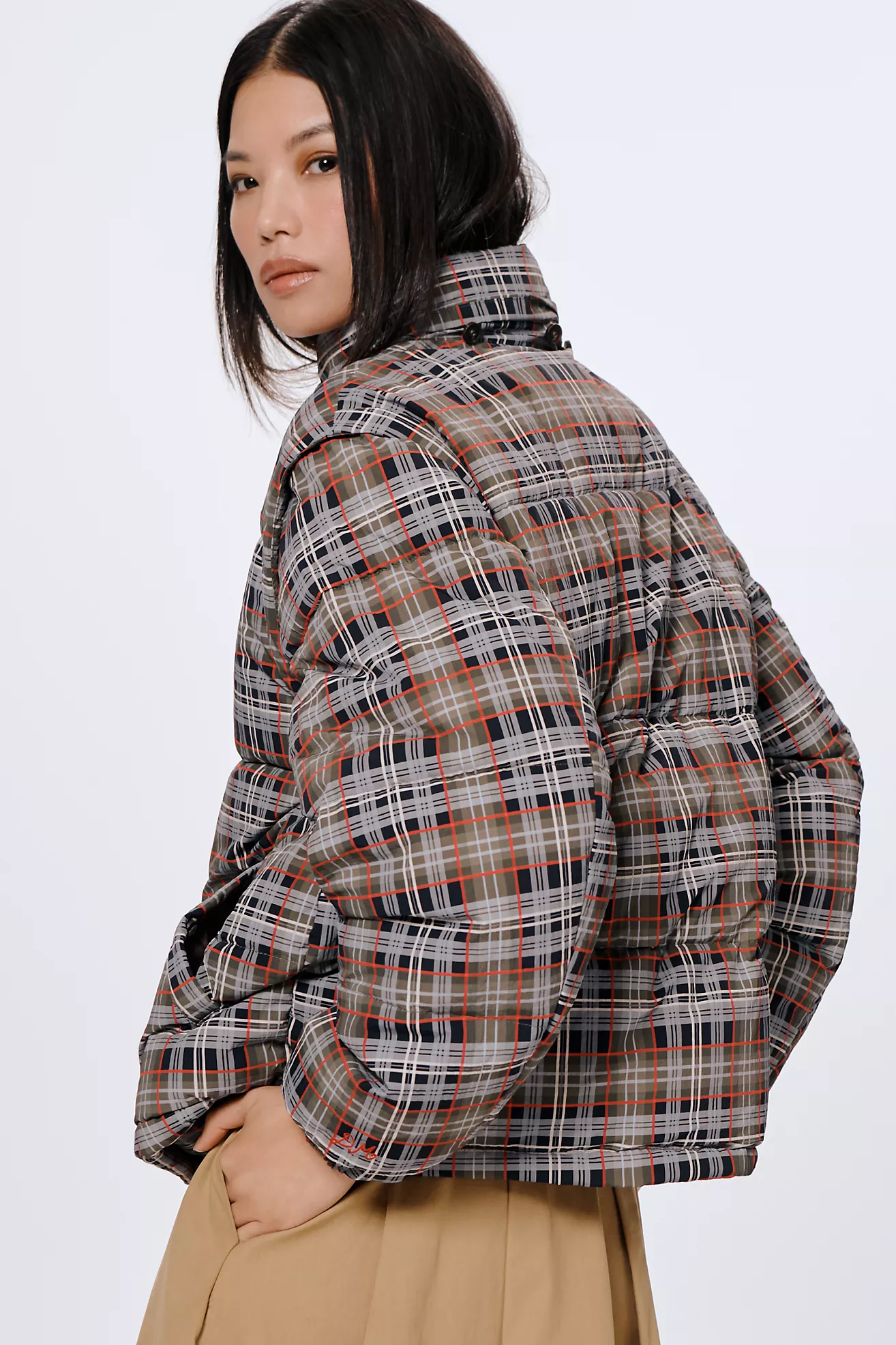 Damson Madder Hooded Pearl Hooded Puffer Coat