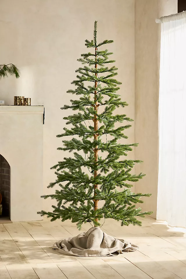 Faux Pre-Lit Silvertip Fir, 7’