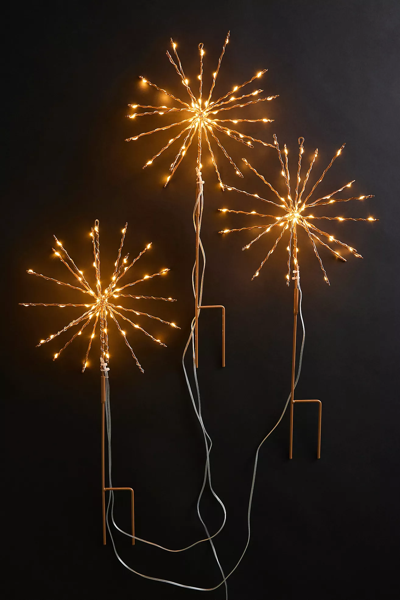 Stargazer Twinkling Supernova Stake Lights, Set of 3