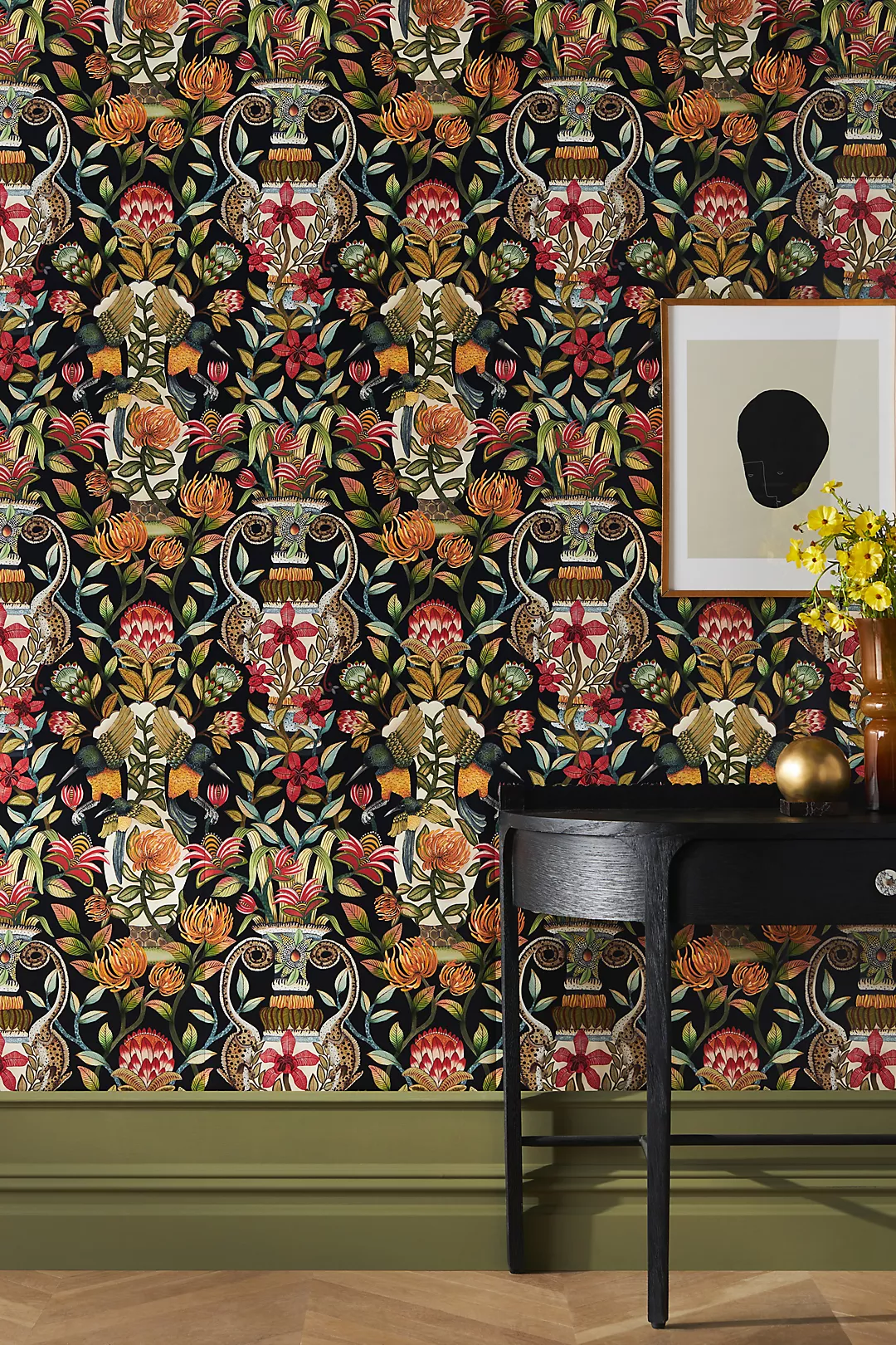 Protea Garden Floral Wallpaper