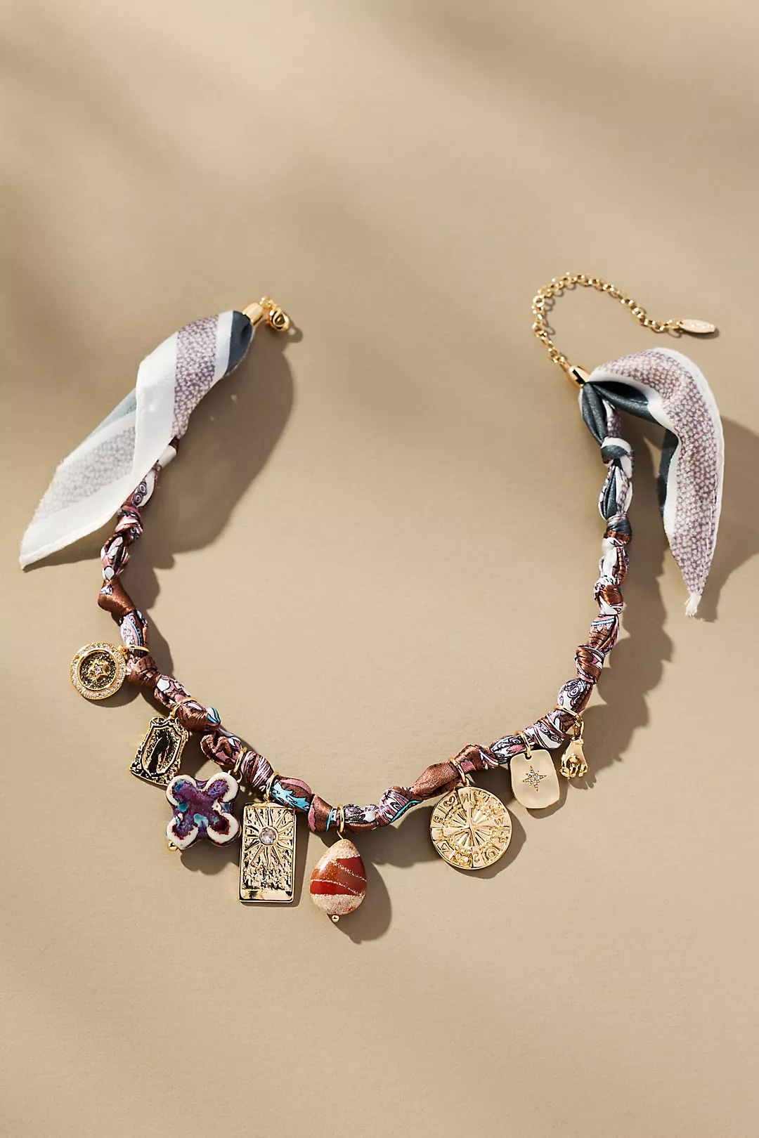 Charmed Scarf Necklace