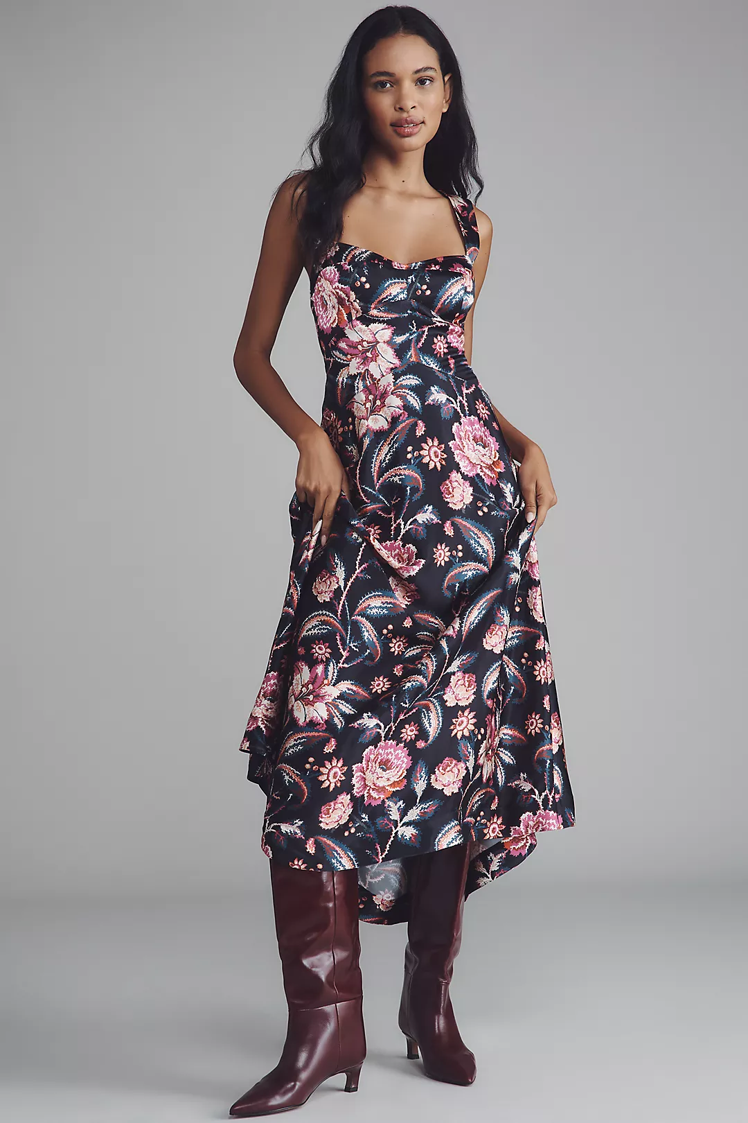 The Jocelyn Sleeveless Slip Midi Dress by Maeve