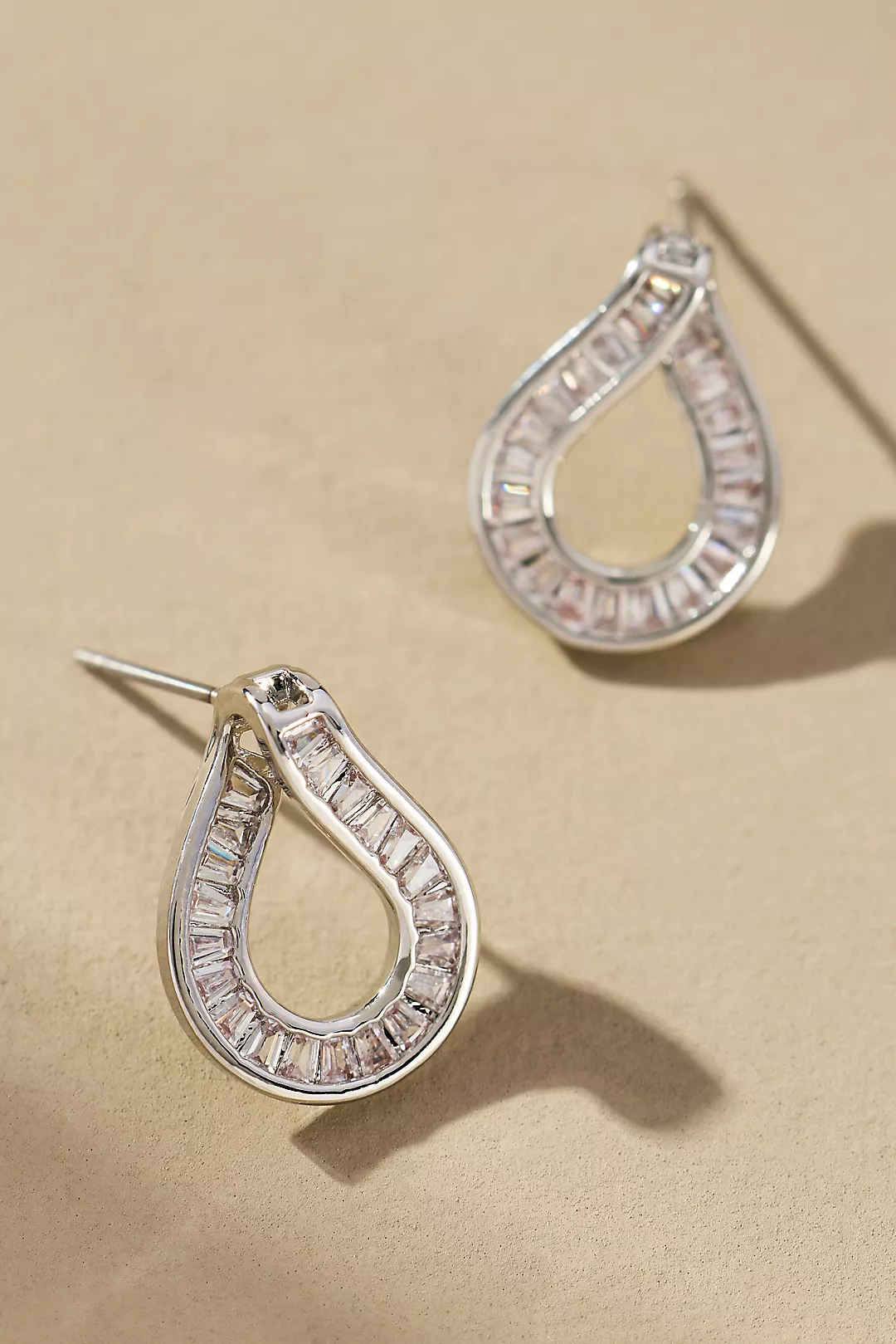 Maeve Baguette Crystal Post Earrings