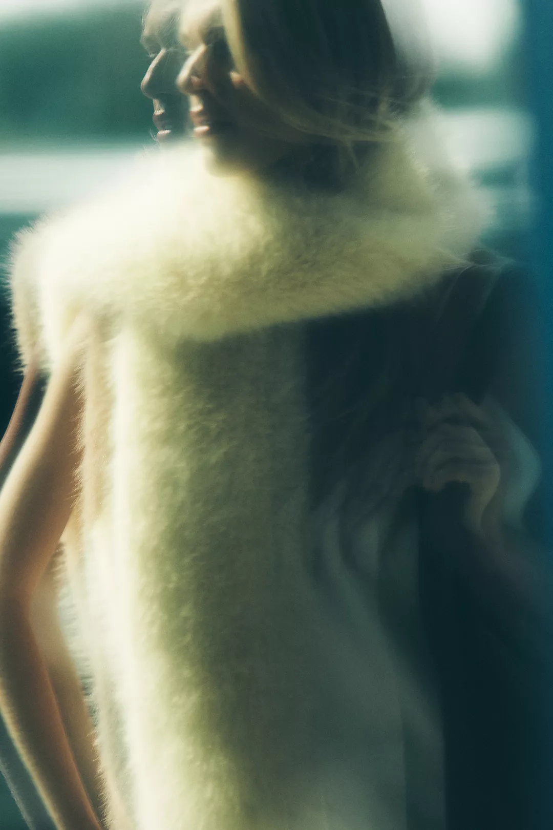 By Anthropologie Faux Fur Scarf