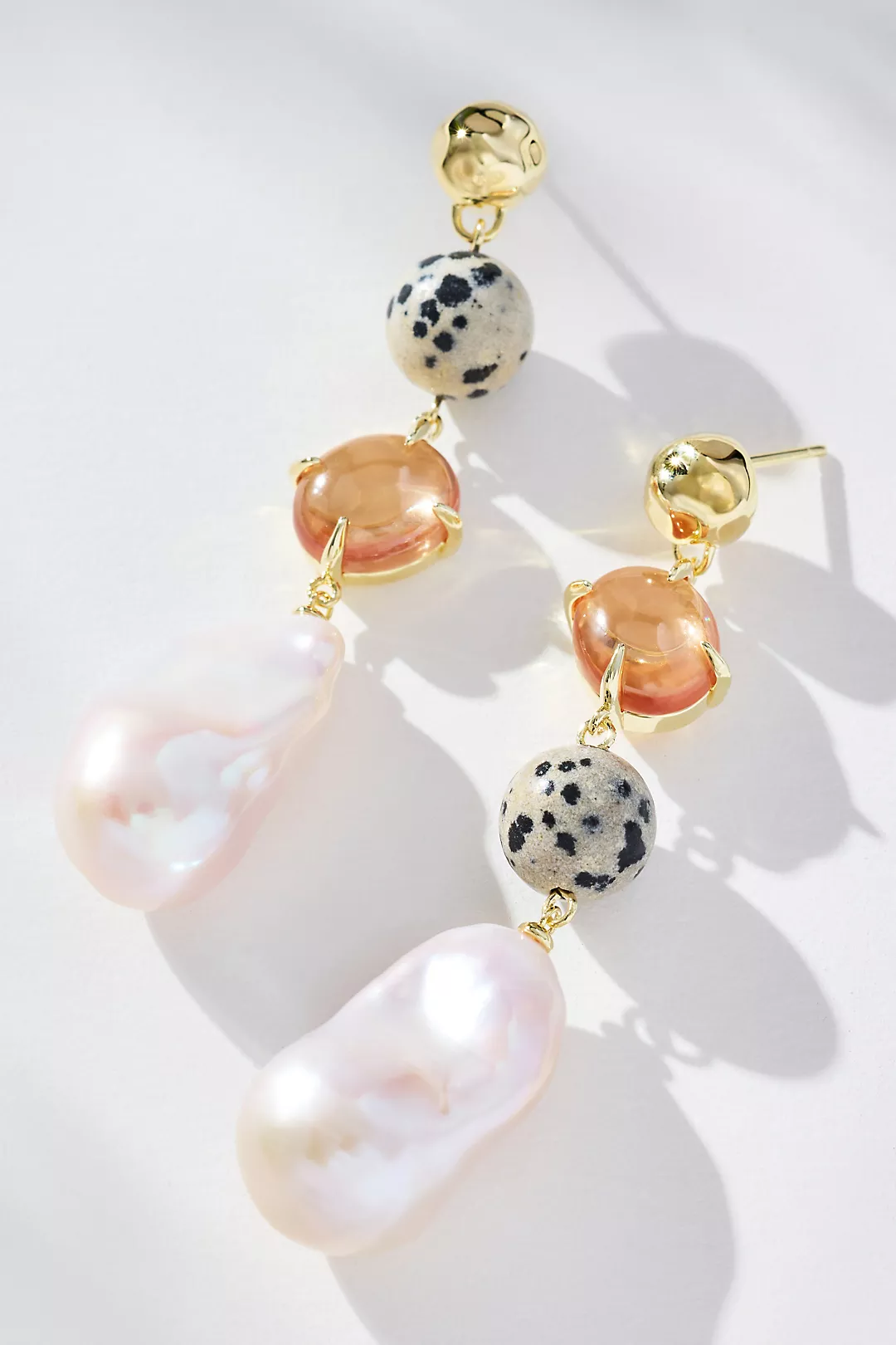 F+H Studios Mixed Bag Pearl Drop Earrings