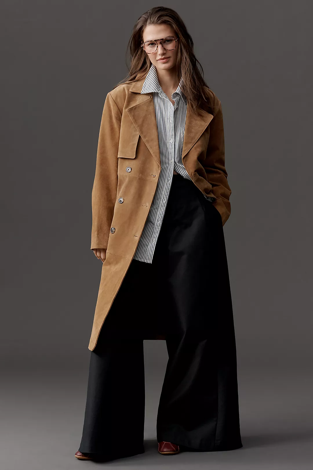 BLANKNYC Suede Trench Coat