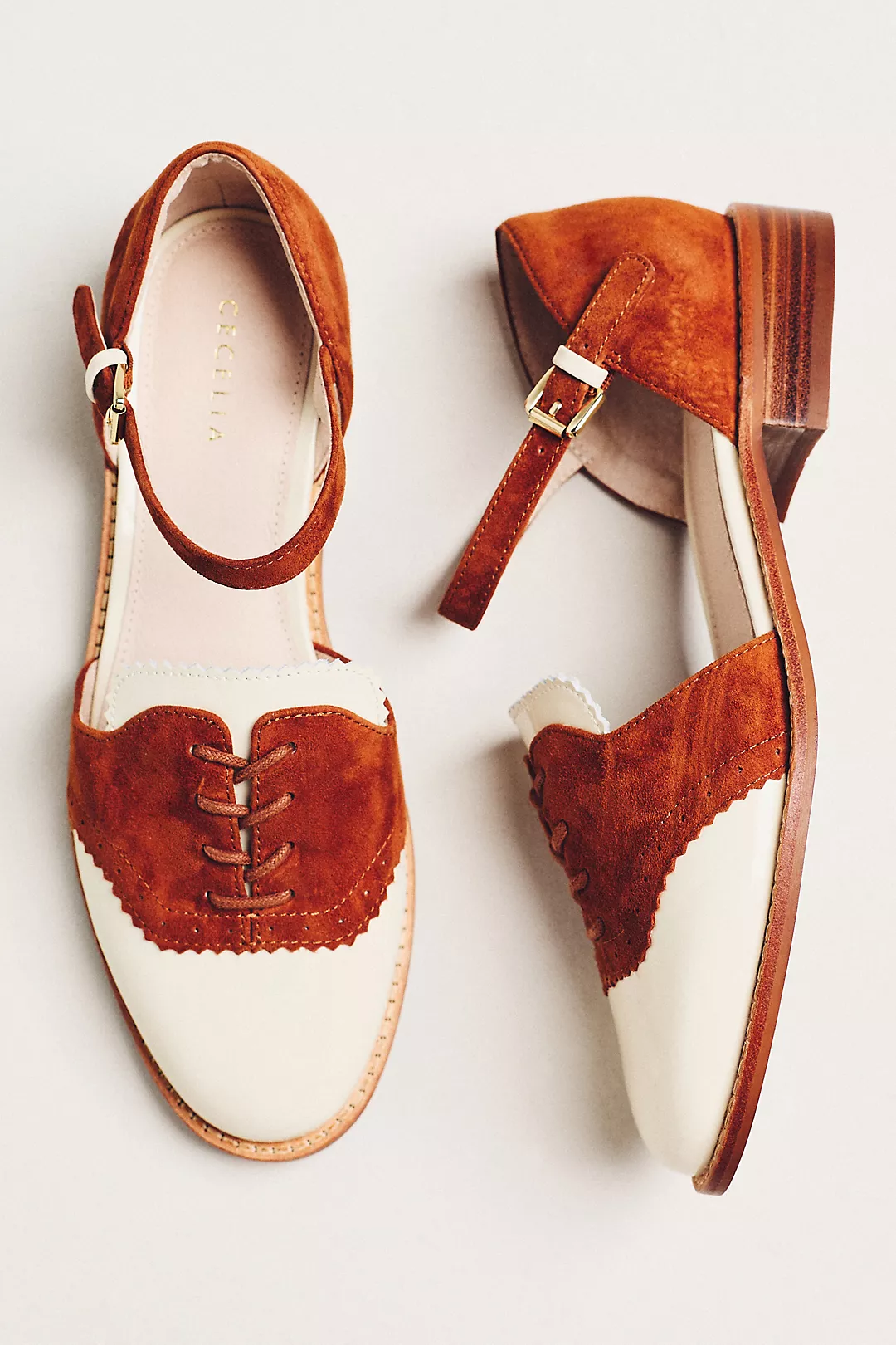 Cecelia New York Lemon Ankle-Strap Flats