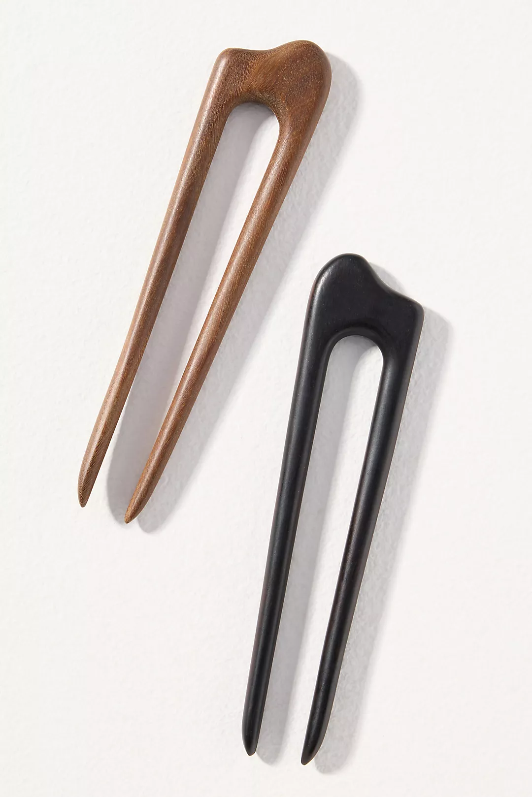 Wood Hair Pins, Set of 2