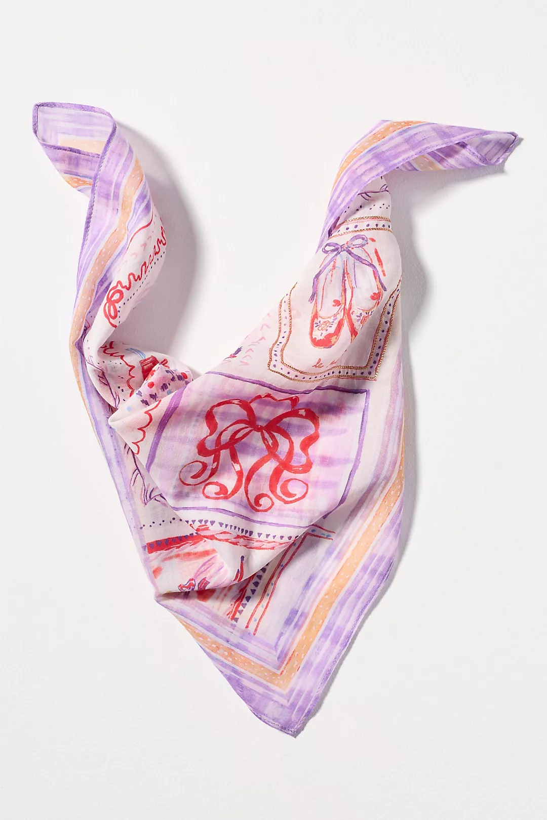 Maeve Holiday Printed Bandana Scarf