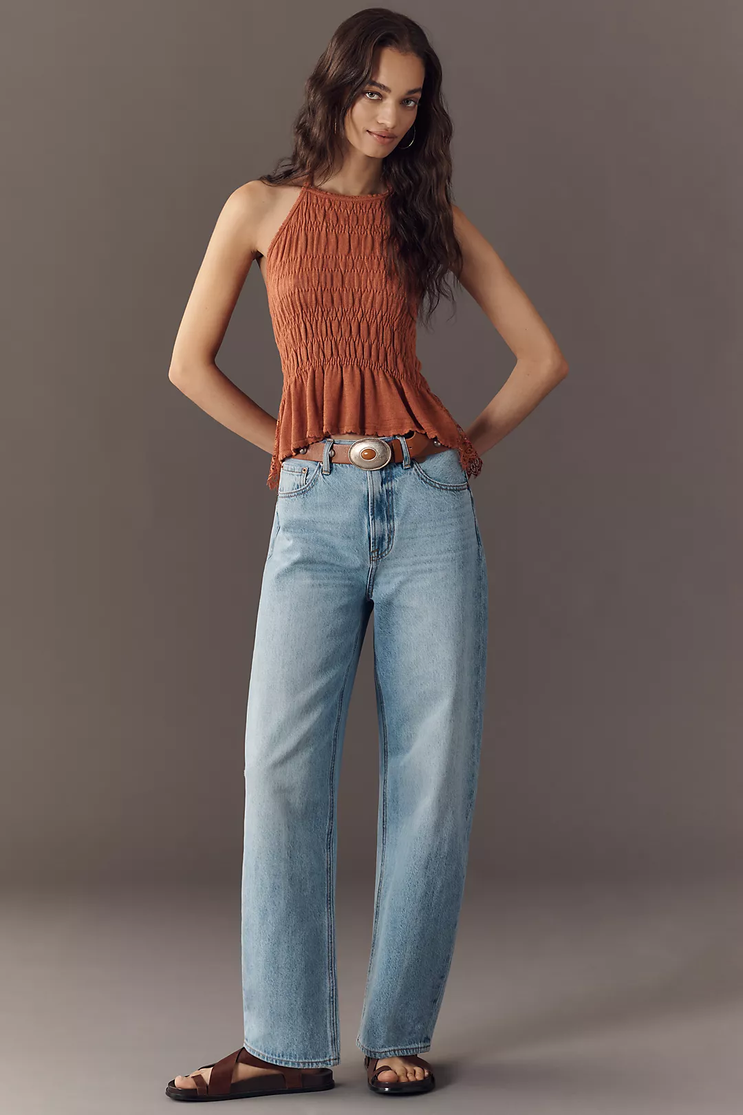 Pistola Wes High-Rise Barrel-Leg Jeans