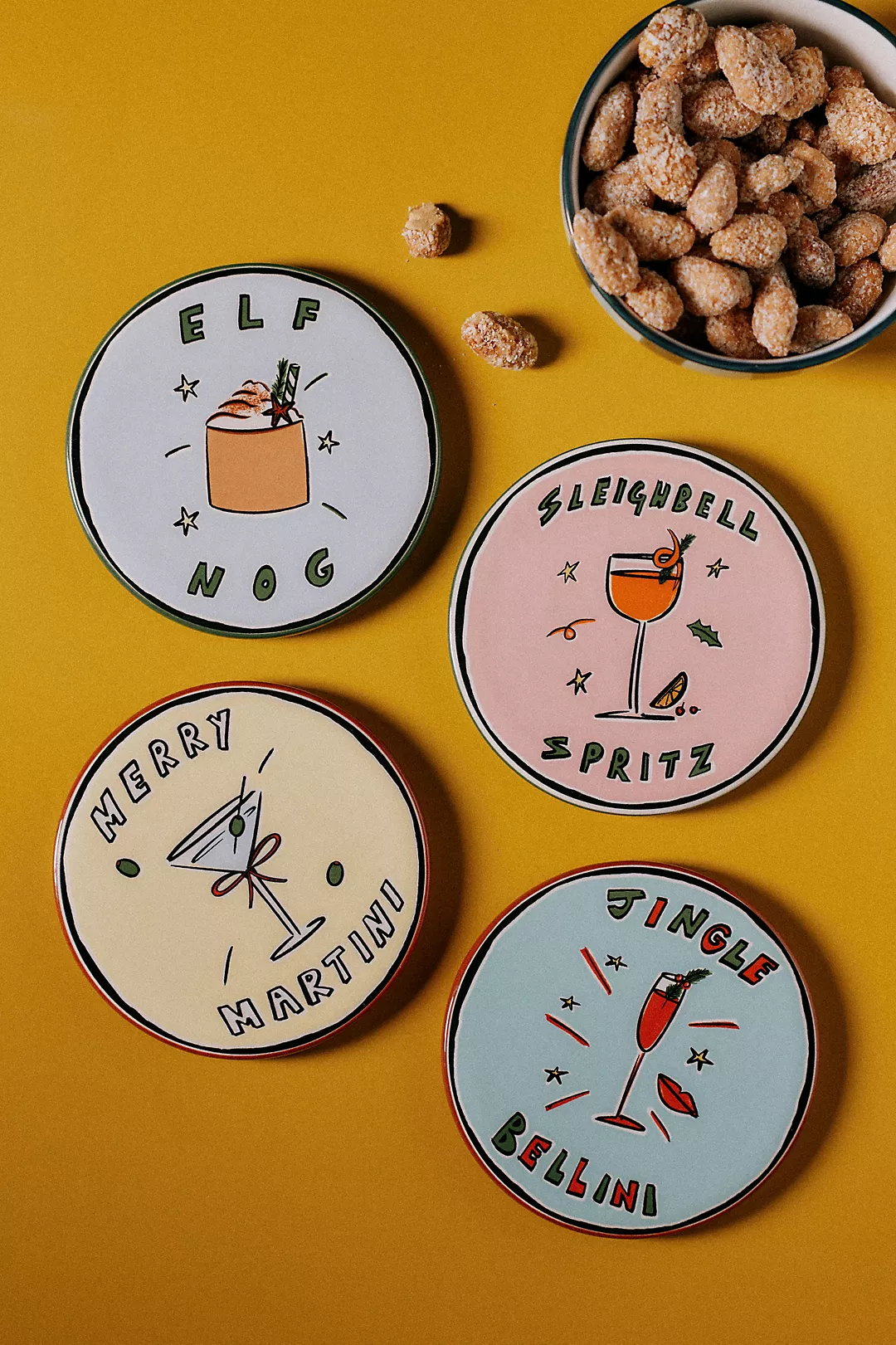 Nephthys Illustrated Elf Nog Coaster