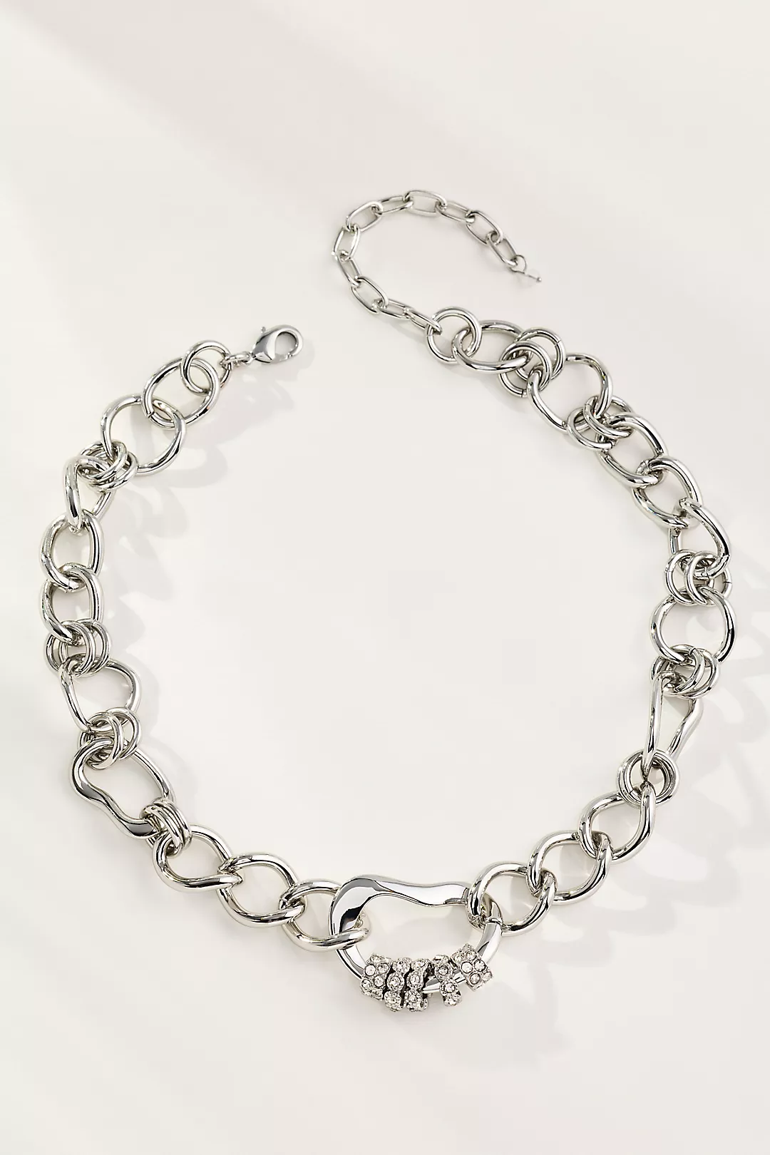 Chunky Link Lock Necklace