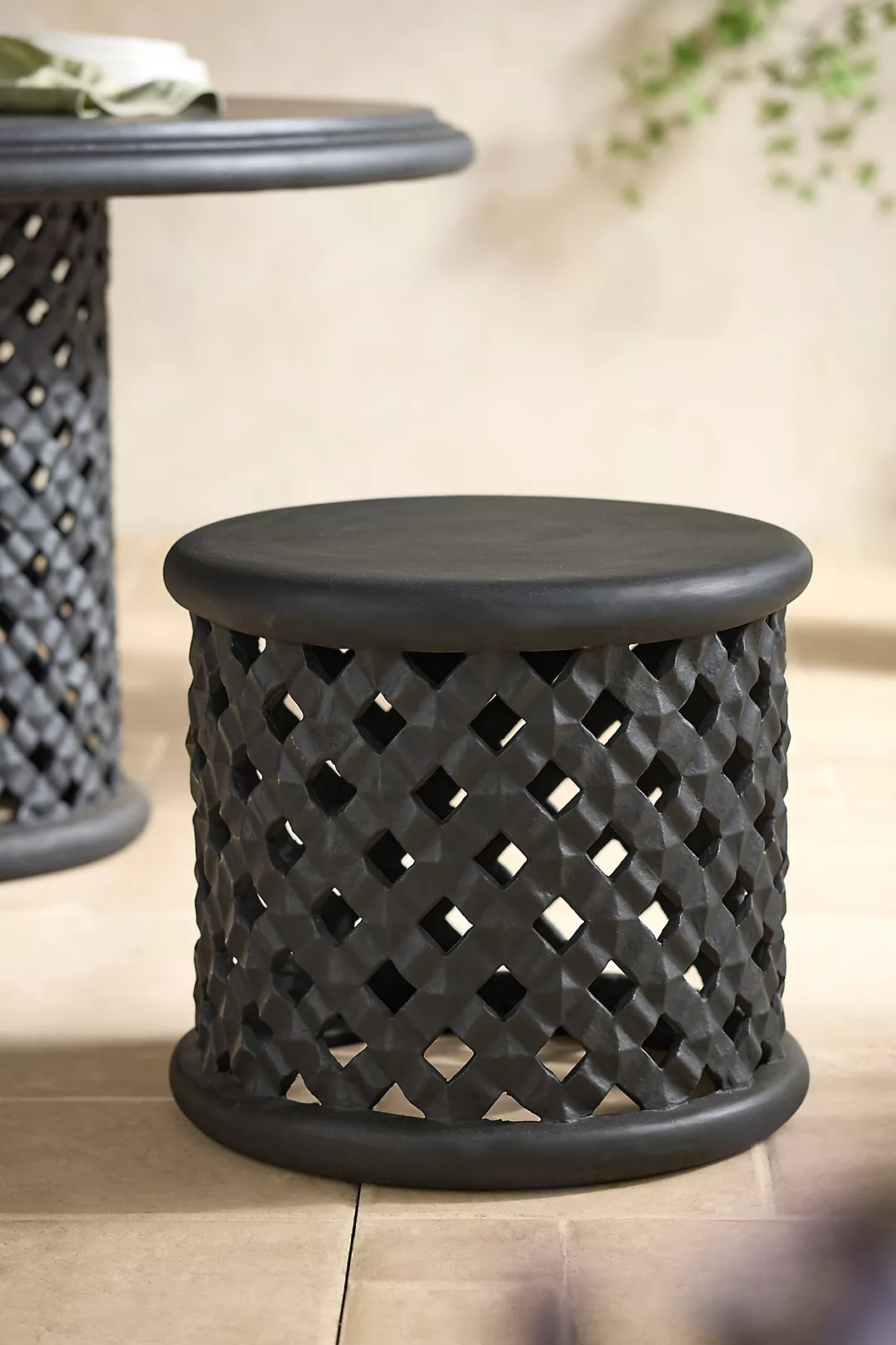 Latticework Stone Stool