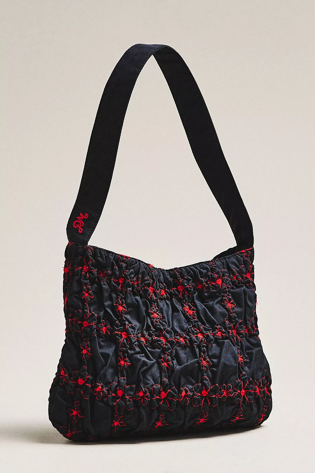 Damson Madder Minnie Shirred Shoulder Bag