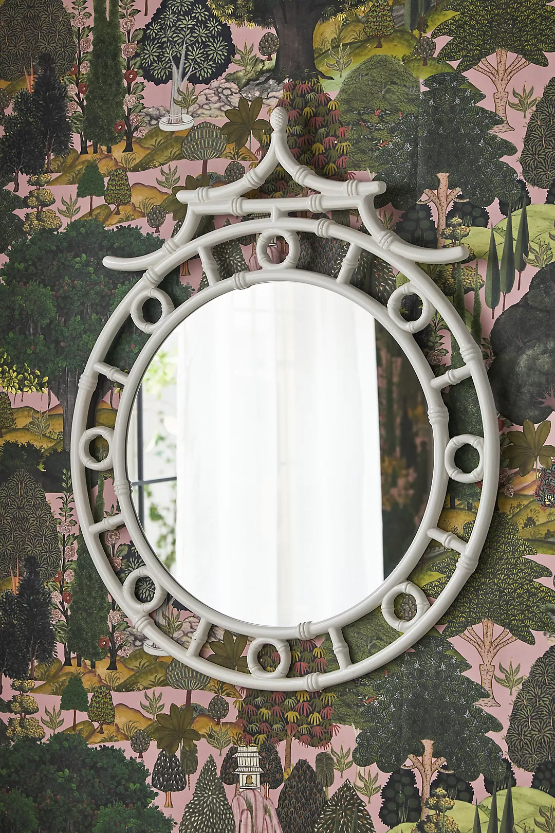 Reena Chinoiserie Round Wall Mirror