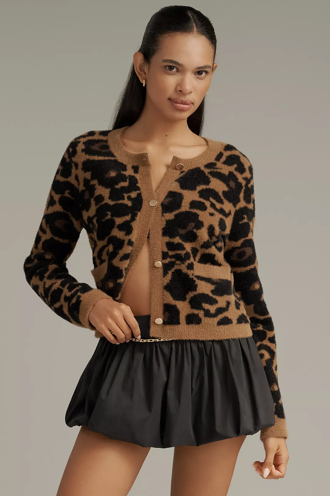NVLT Knit Leopard Jacket