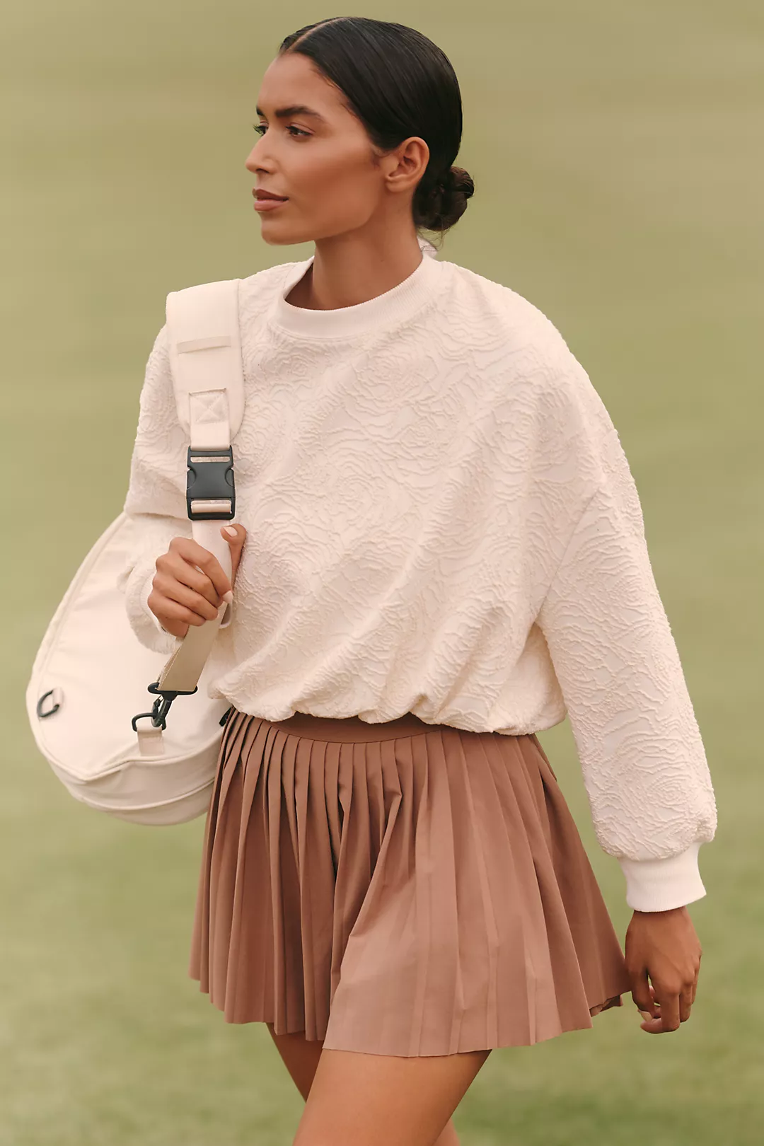 Daily Practice Textured Bubble Sweatshirt