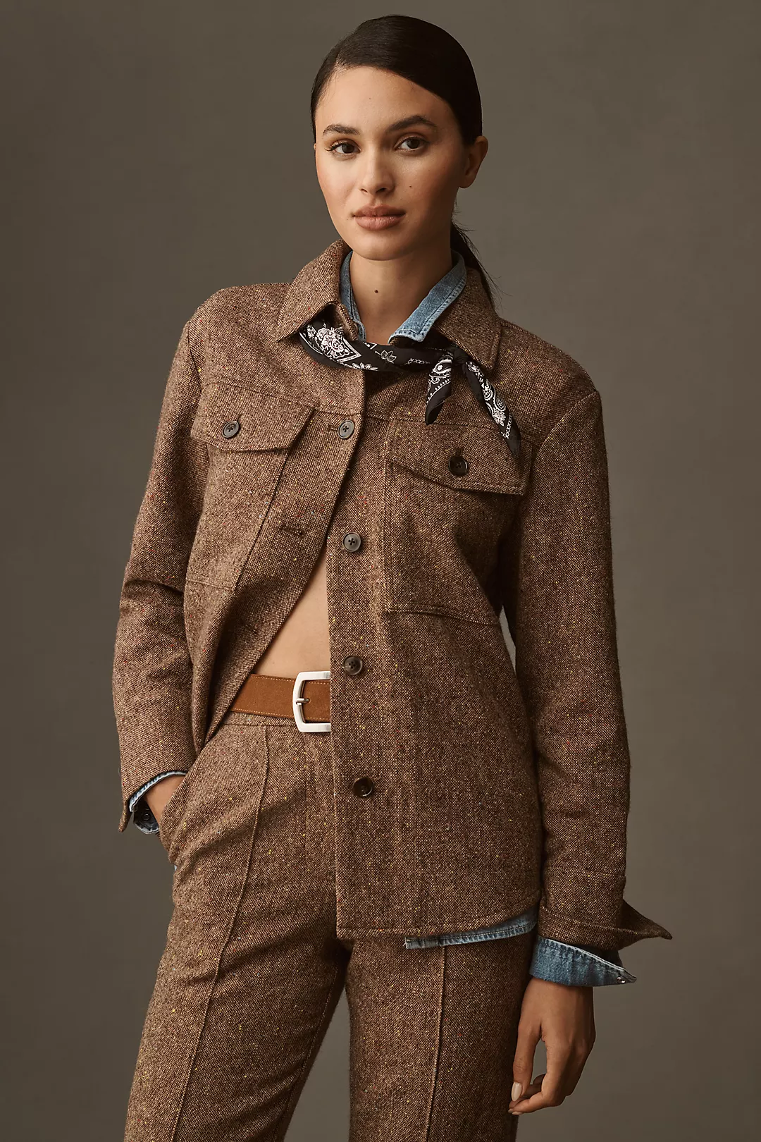 ALIGNE Charlie Wool Blend Shacket