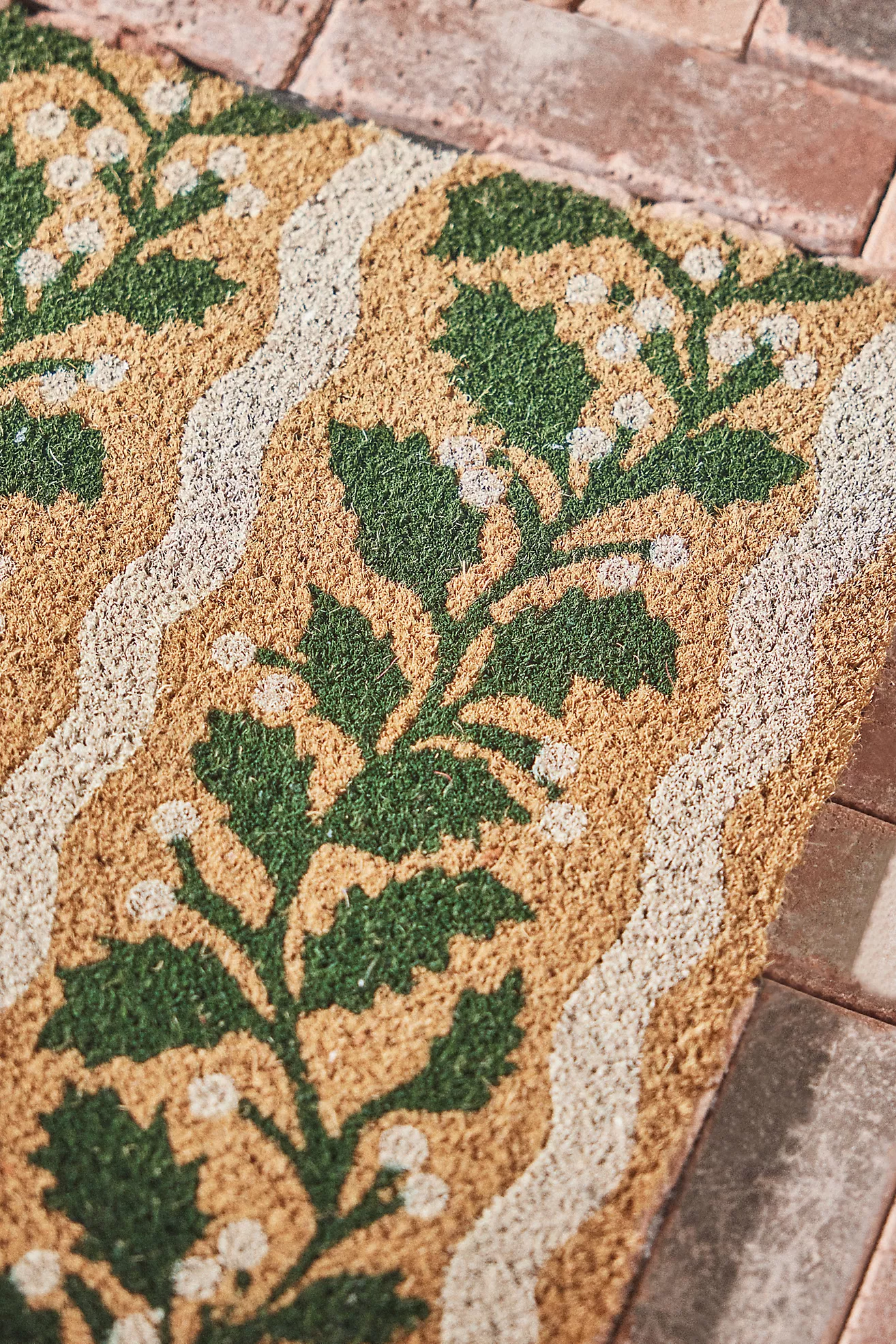 Holly Striped Coir Printed Doormat
