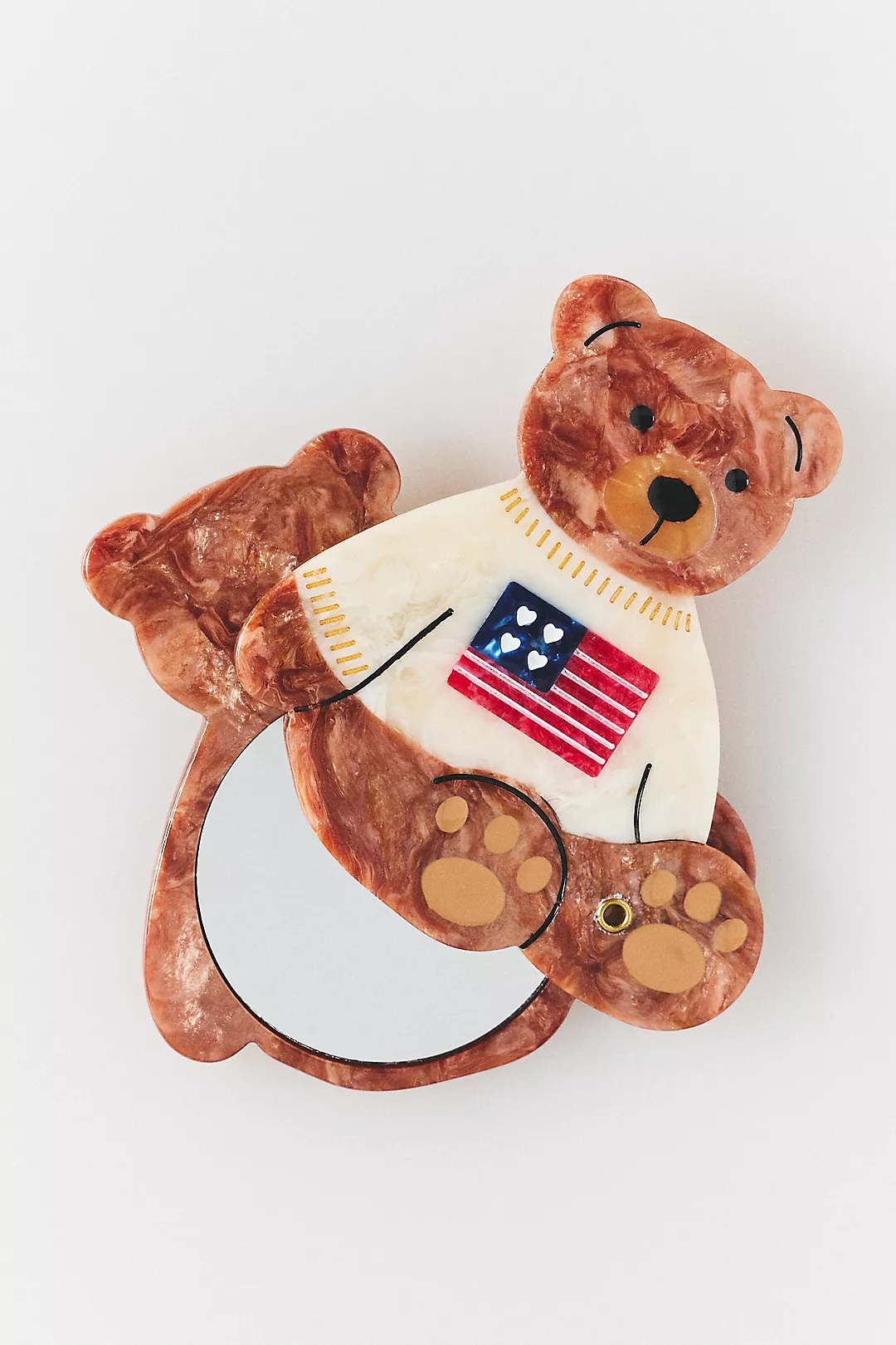 Solar Eclipse Handpainted Compact Mirror