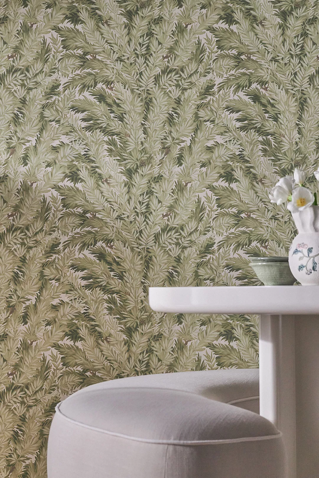 Florence Court Olive Botanical Wallpaper