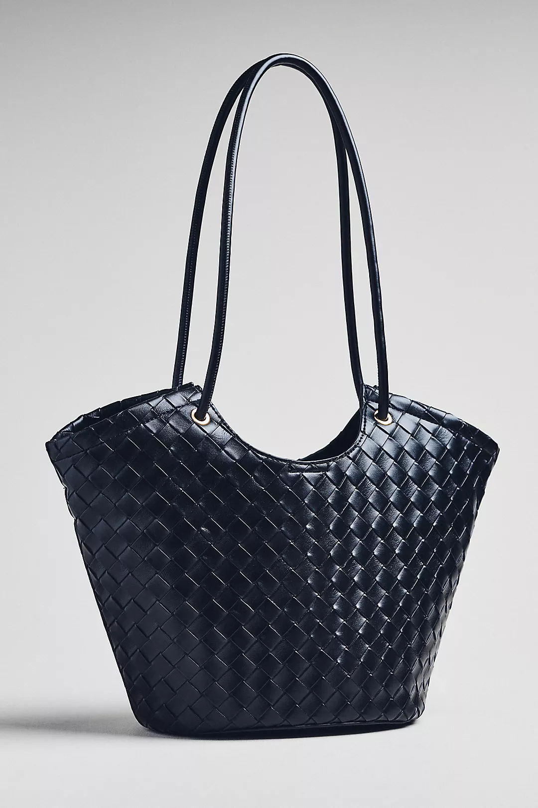 Melie Bianco Woven Bucket Tote